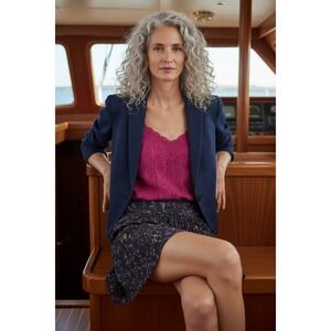 Comptoir des Cotonniers Gathered Mini Skirt — Fr Size 38 / US 6 | 100% Viscose